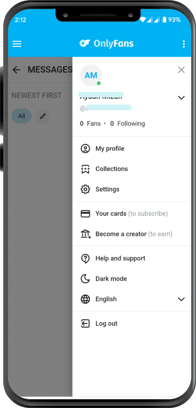 OnlyFans App screenshot